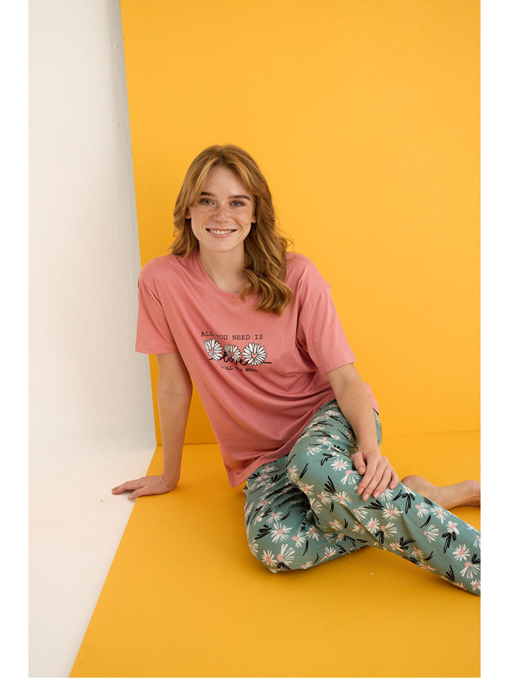 Pembe Pegasus Pijama Takımı 7011-5