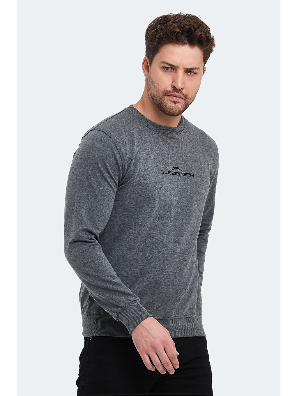 SLAZENGER ORTWIN Erkek Sweatshirt Koyu Gri - 2