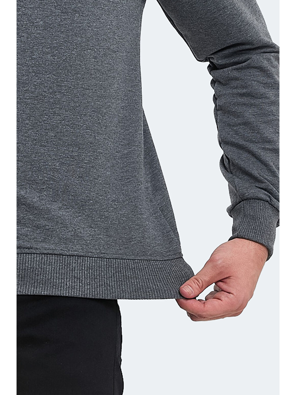 SLAZENGER ORTWIN Erkek Sweatshirt Koyu Gri - 3