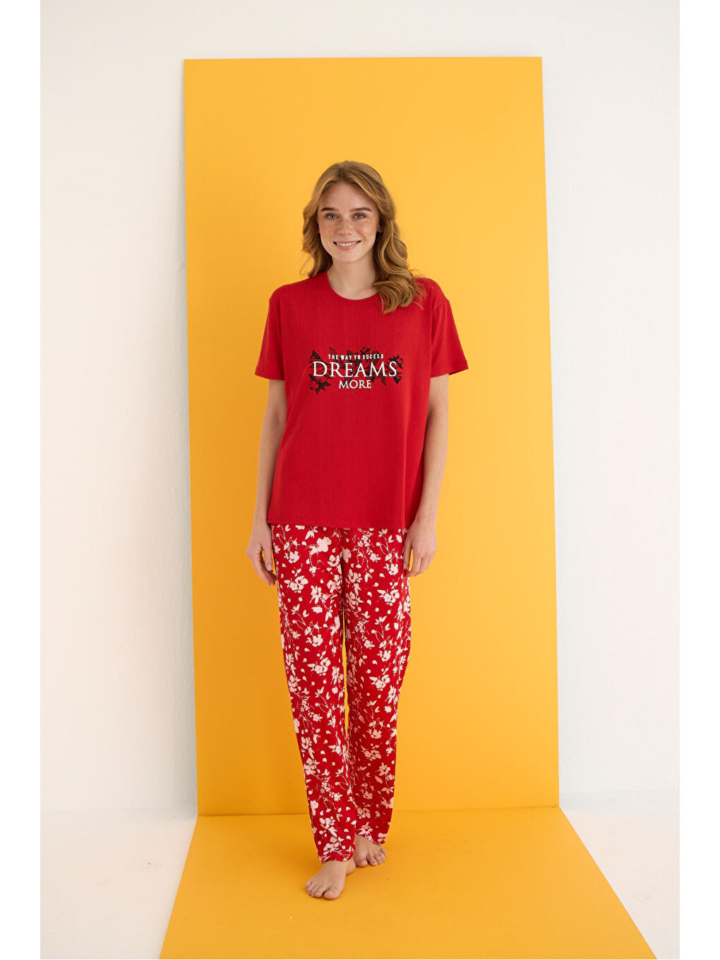 Kırmızı Pegasus Pijama Takımı 7011-18