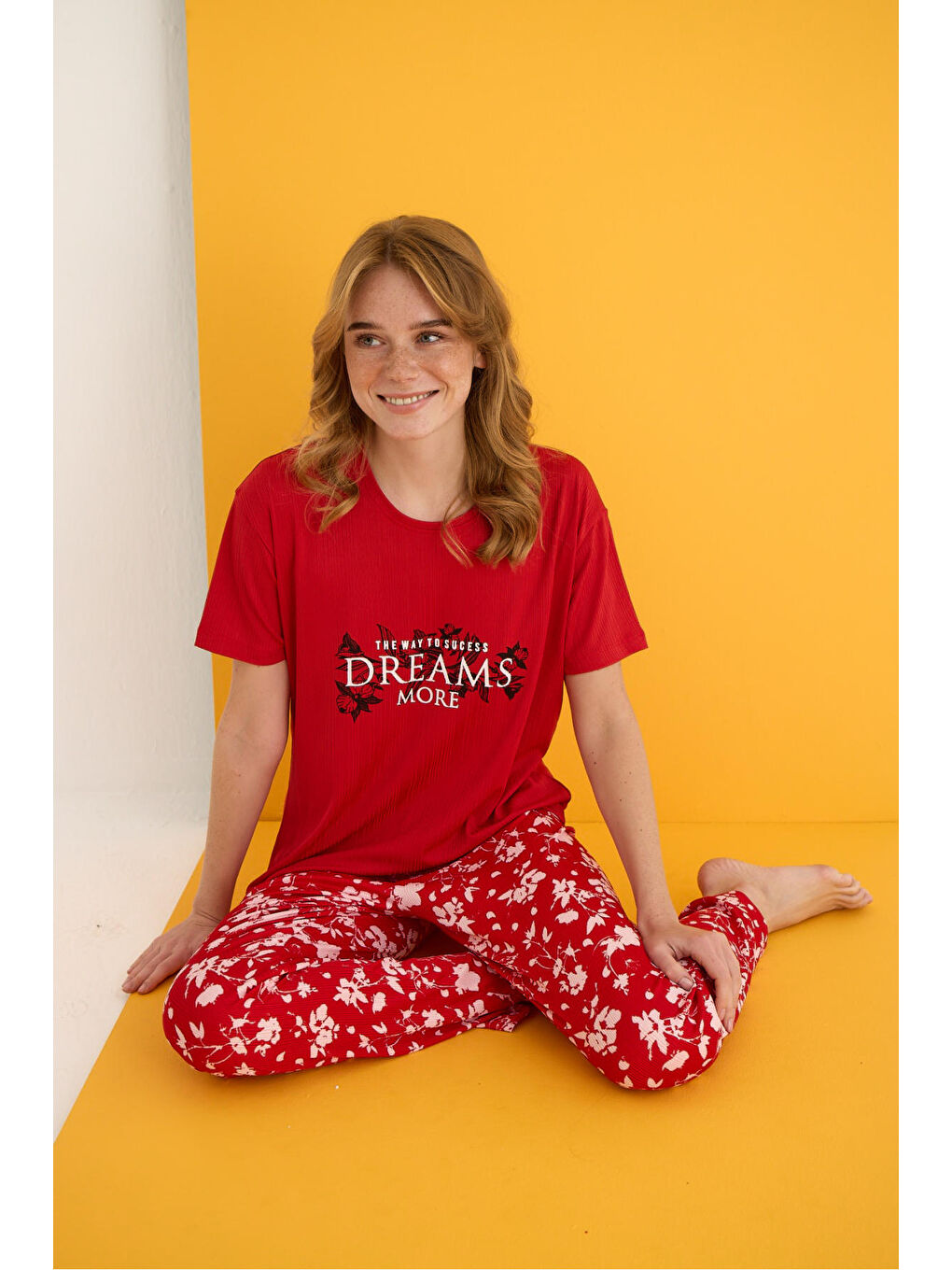 Kırmızı Pegasus Pijama Takımı 7011-18-1