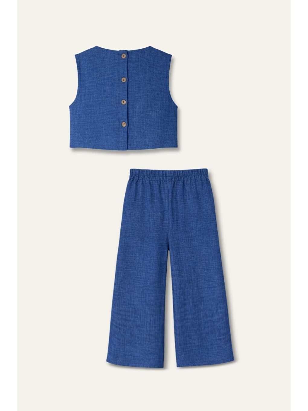 Mavi Kız Çocuk Bluz Ve Pantolon Takım - Sax-2