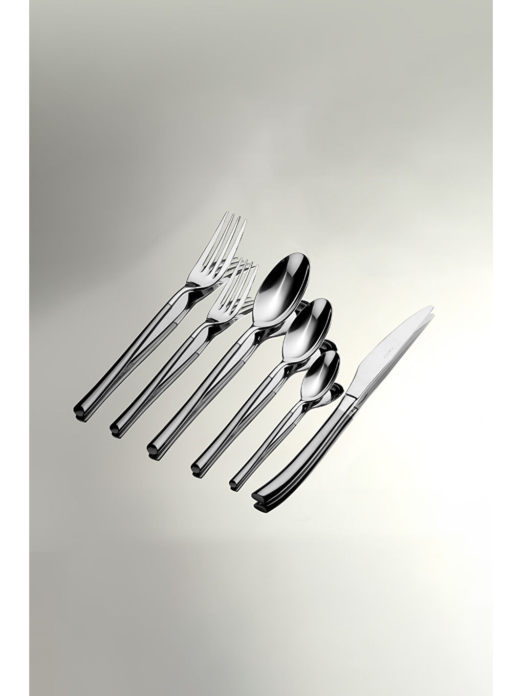 Gri Elegance Saten 6 Kişilik 36 Parça Kutulu Çatal Kaşık Bıçak Takımı-1