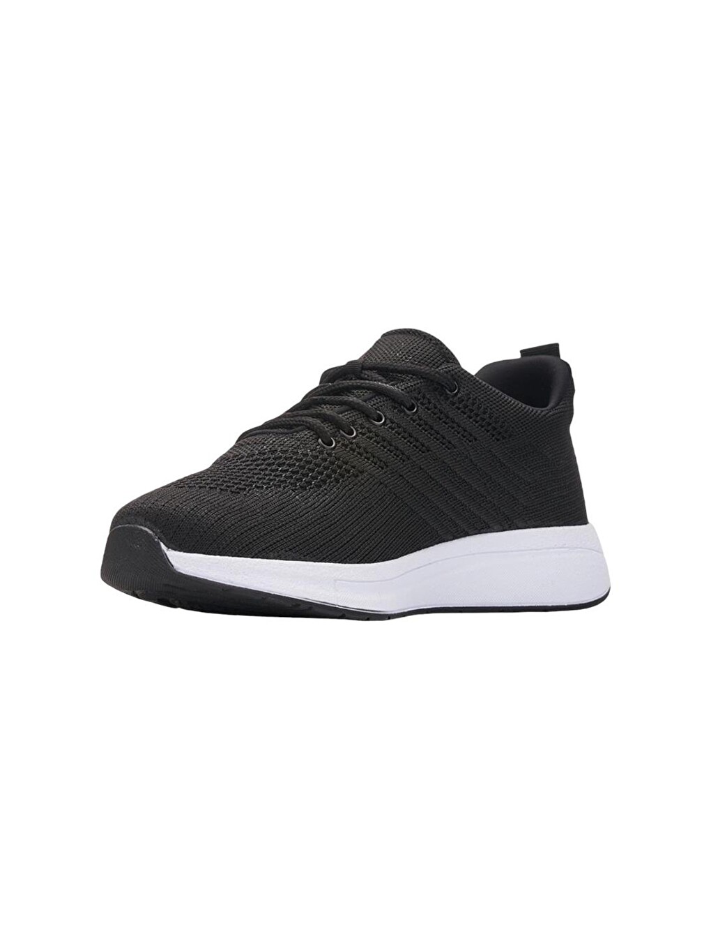 Siyah Unisex Yazlık Triko Spor Ayakkabı Sİyah Beyaz-1