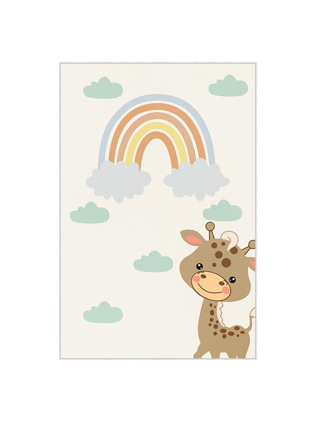 Karışık Dekoratif Özel Tasarım Yıkanabilir, Modern Çocuk Halısı  160x230-2