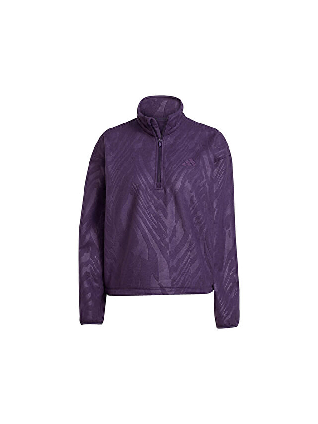 Aop Polarfleece Kadın Günlük Ceket Jx7402 Mor-5