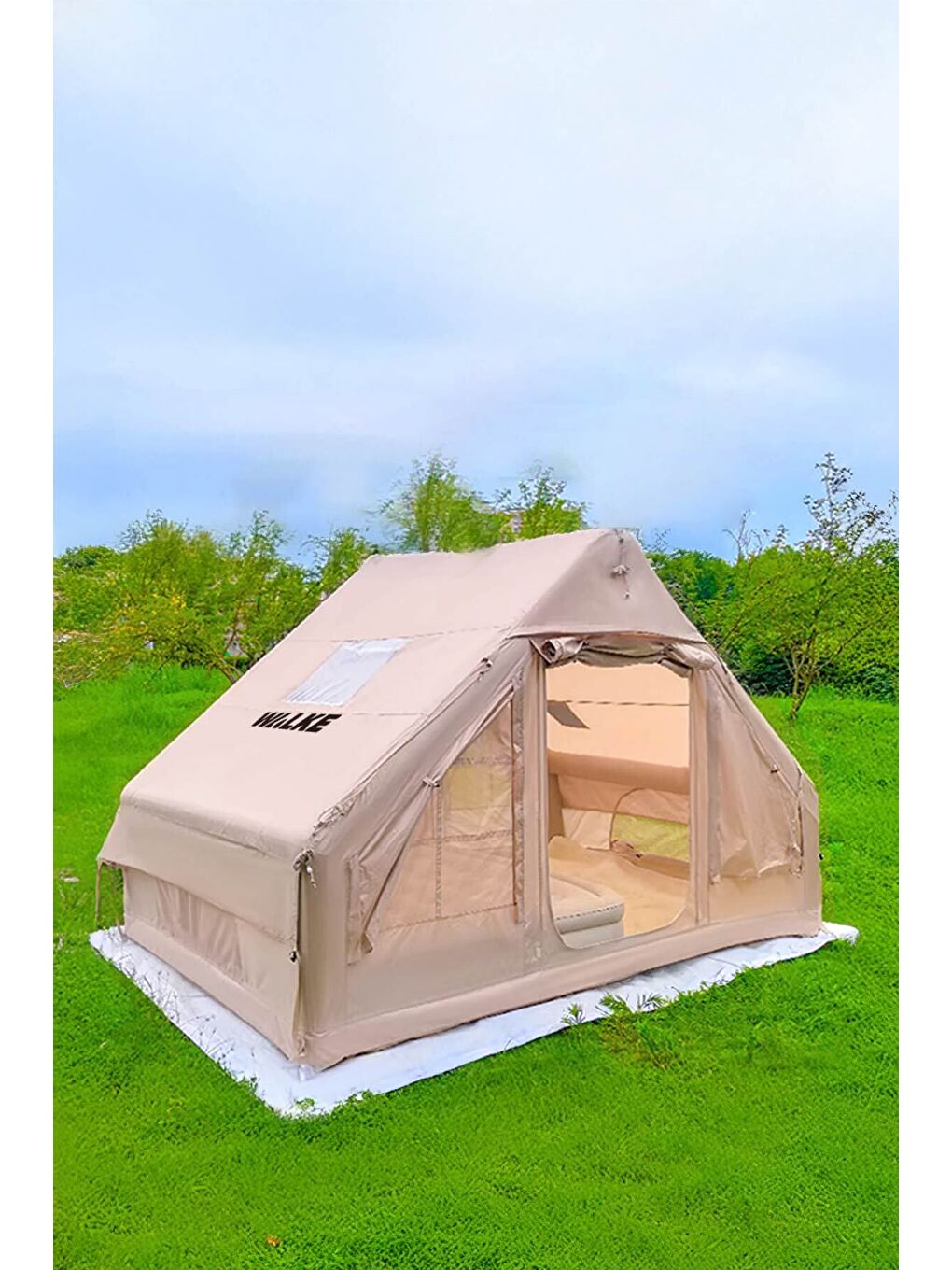 Renksiz 12 METRE KARE ŞİŞME KAMP ÇADIRI