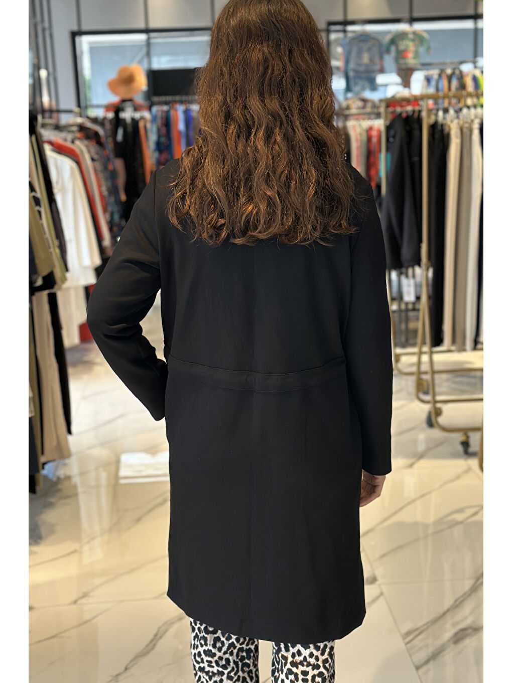 Fermuarlı Kap Ceket 6012 Siyah-1