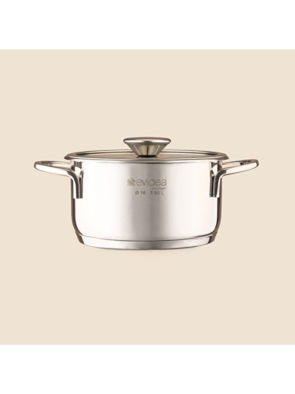 Ekru Kitchen Pure Steel XL 8 Parça Çelik Tencere Seti-1