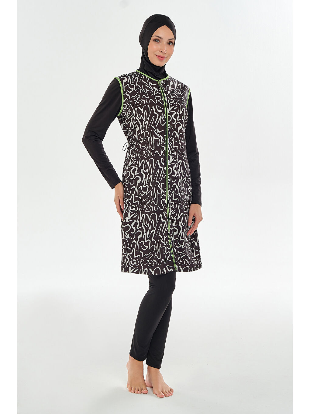 Tam Kapalı Tesettür Mayo 2305 Siyah-4