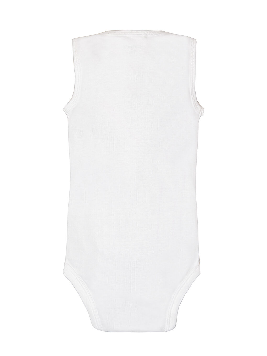 Karışık Bebek Kolsuz Body Set 5'li Paket Beyaz-3