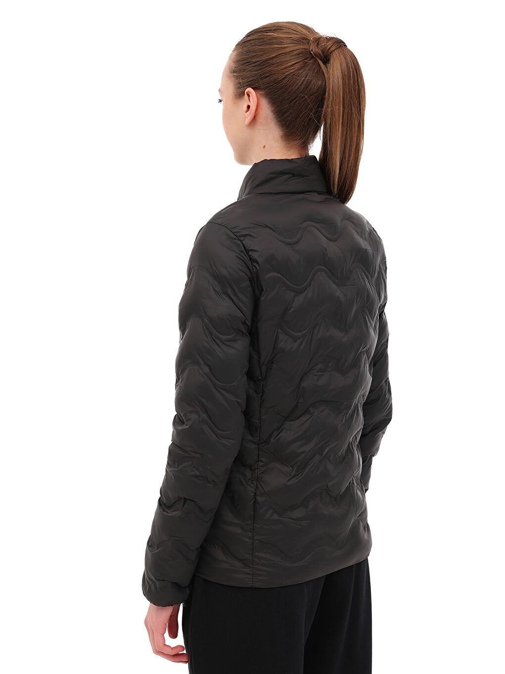 WL 1STAR 5PR Siyah Kadın İnce Mont-1