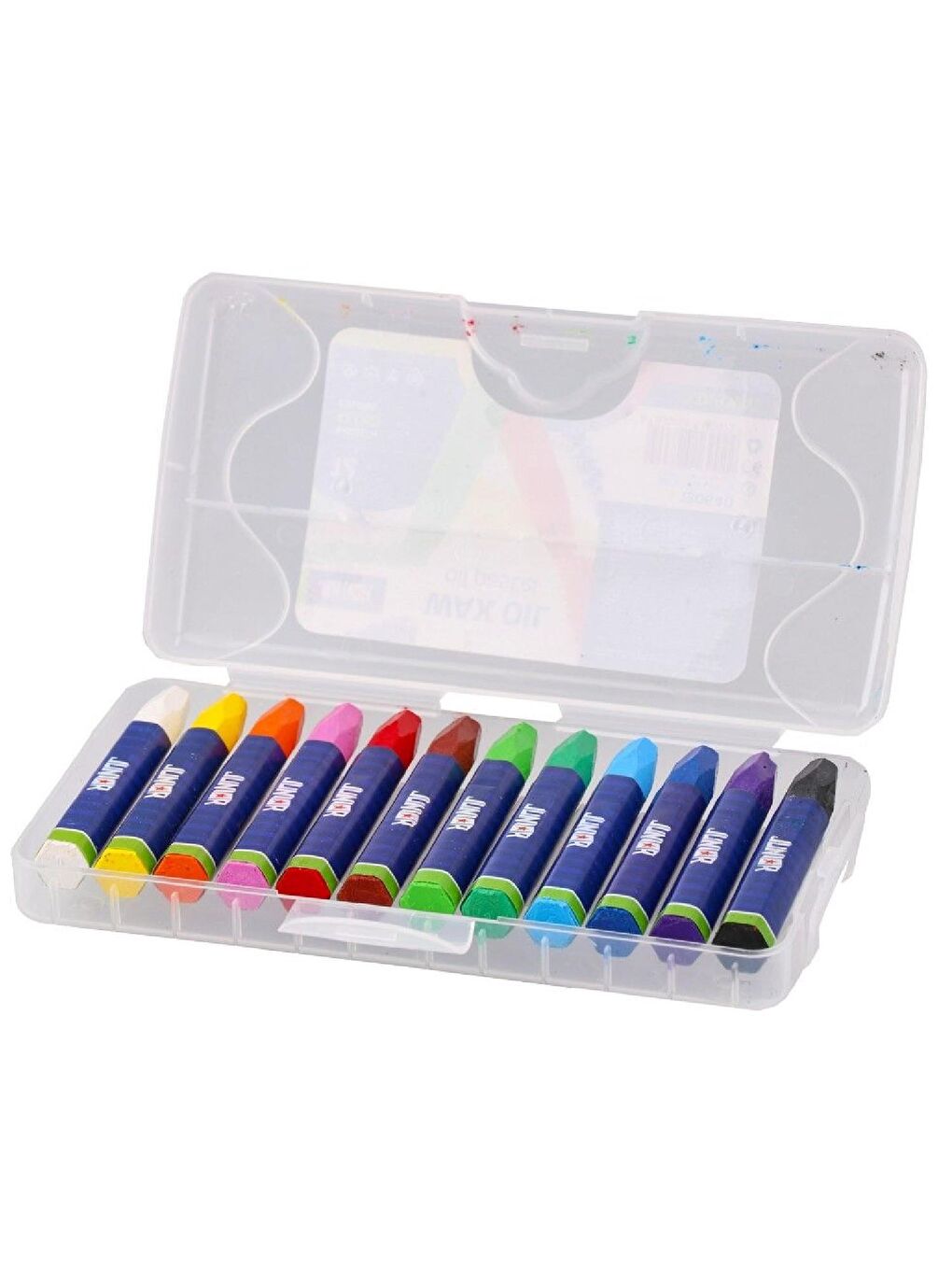 Wax Plastik Kutu Yağlı Pastel Boya 12 Renk (130640)-1