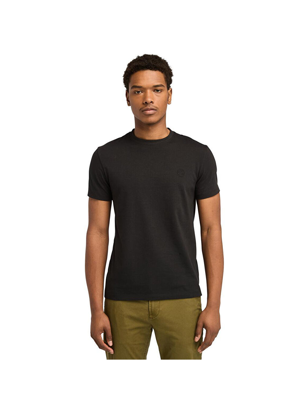 Dunstan River Crew Erkek Siyah Yuvarlak Yaka Tişört