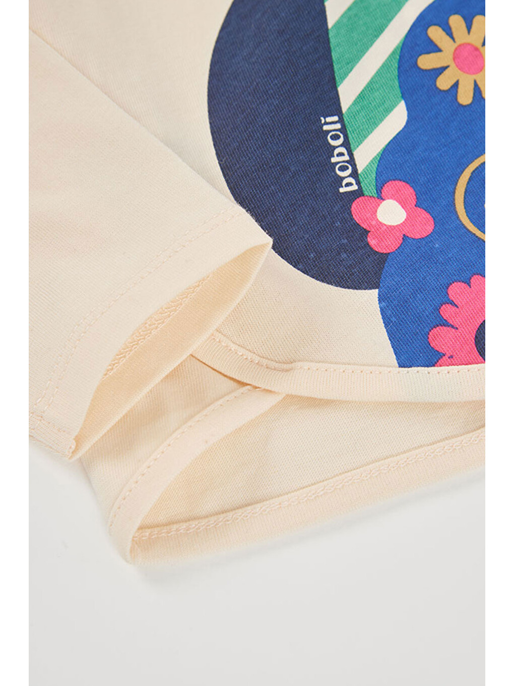 Kız Desenli Tshirt 2 Yaş-6 Yaş Ekru-3