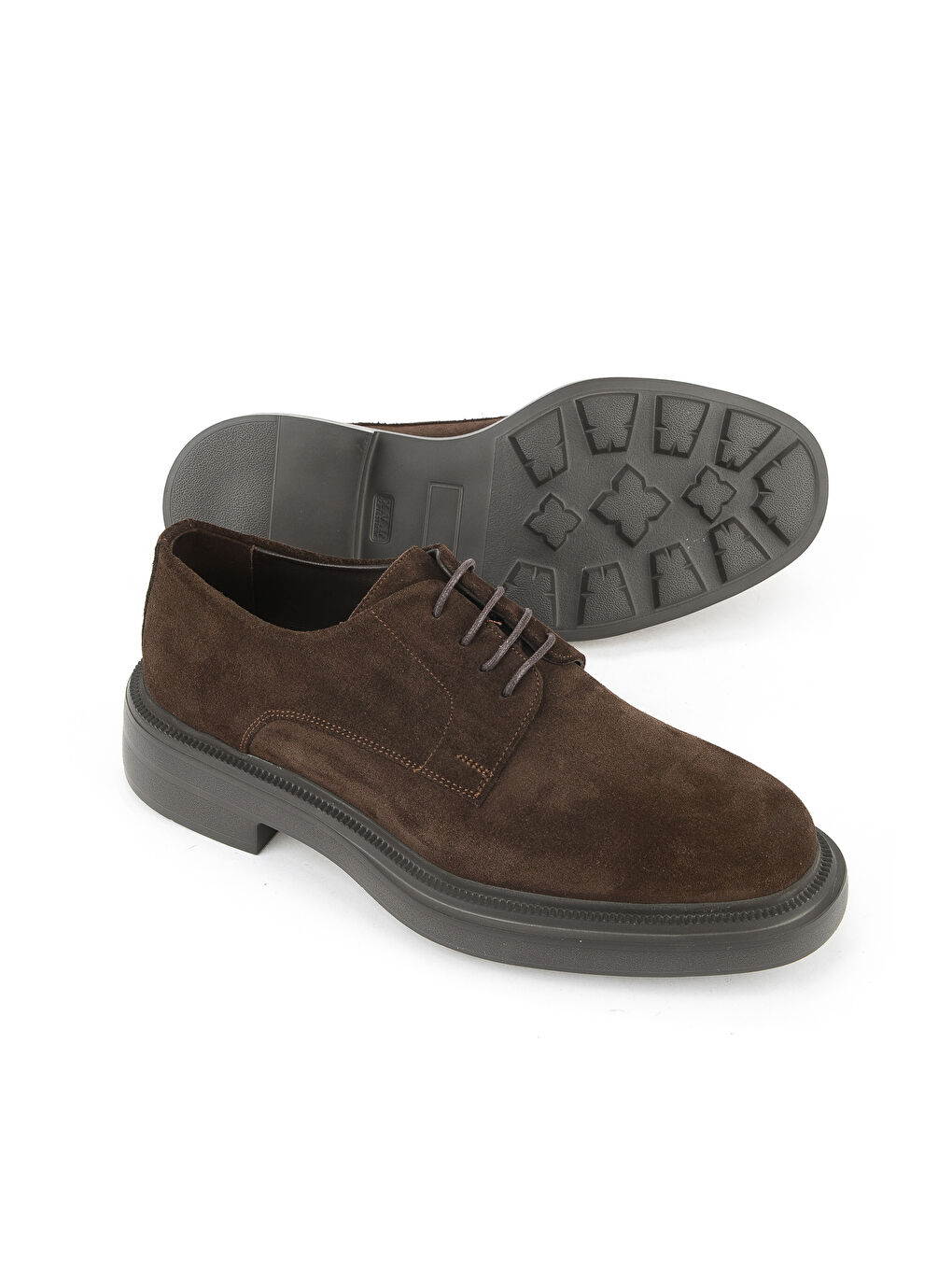 Kahverengi Erkek Hakiki Deri Ayakkabı 153986Z4326 Kahve-3