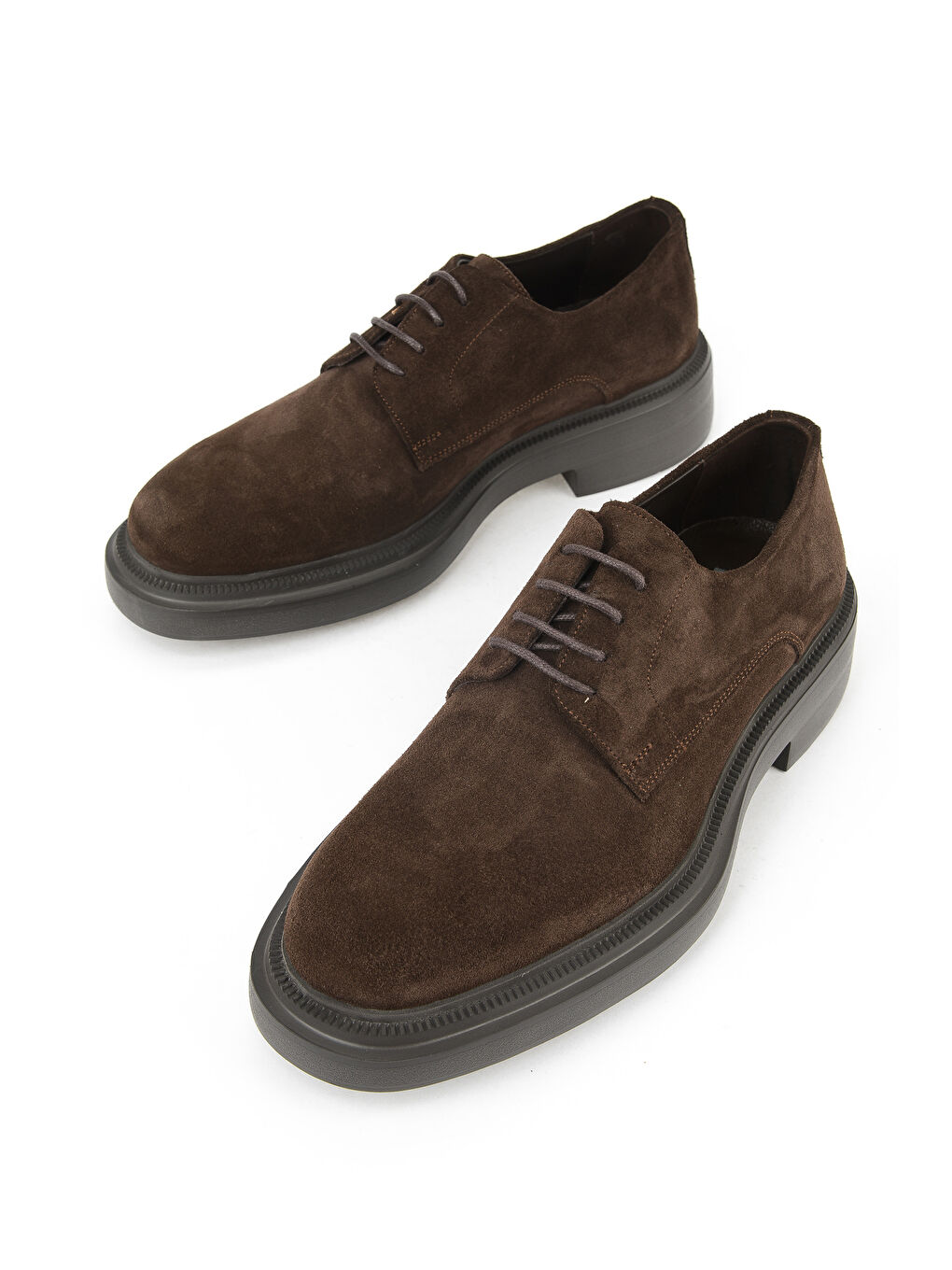 Kahverengi Erkek Hakiki Deri Ayakkabı 153986Z4326 Kahve-4