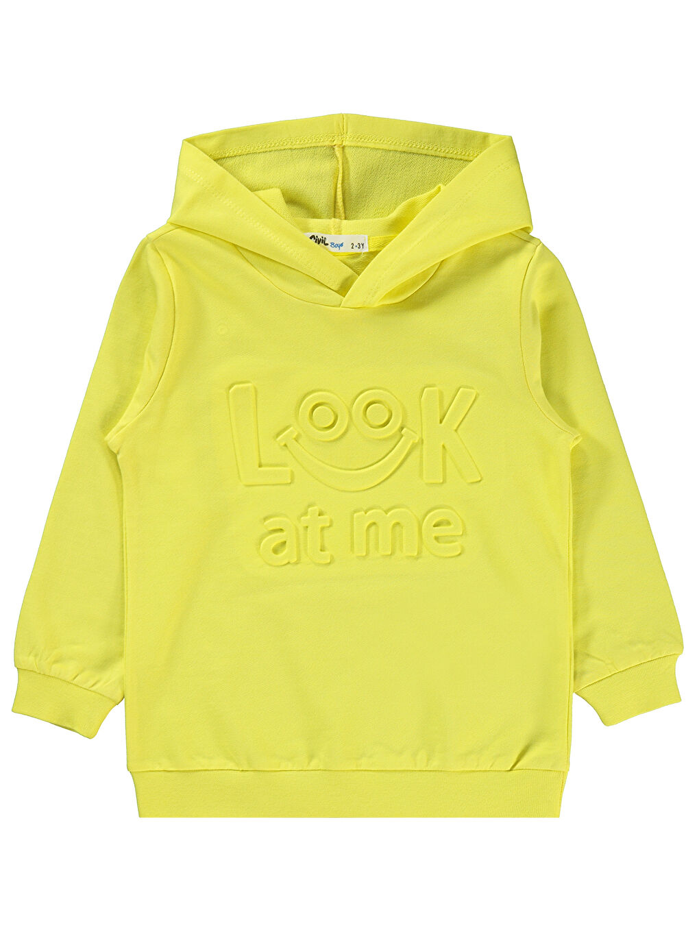 Civil Limon Sarısı Erkek Çocuk Sweatshirt 2-5 Yaş Limon Sarısı