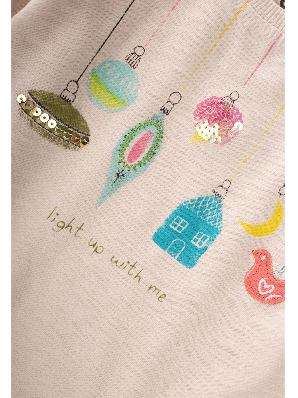 Otantik Baskılı Mevsimlik T-Shırt 1-7 Yaş Bej-2