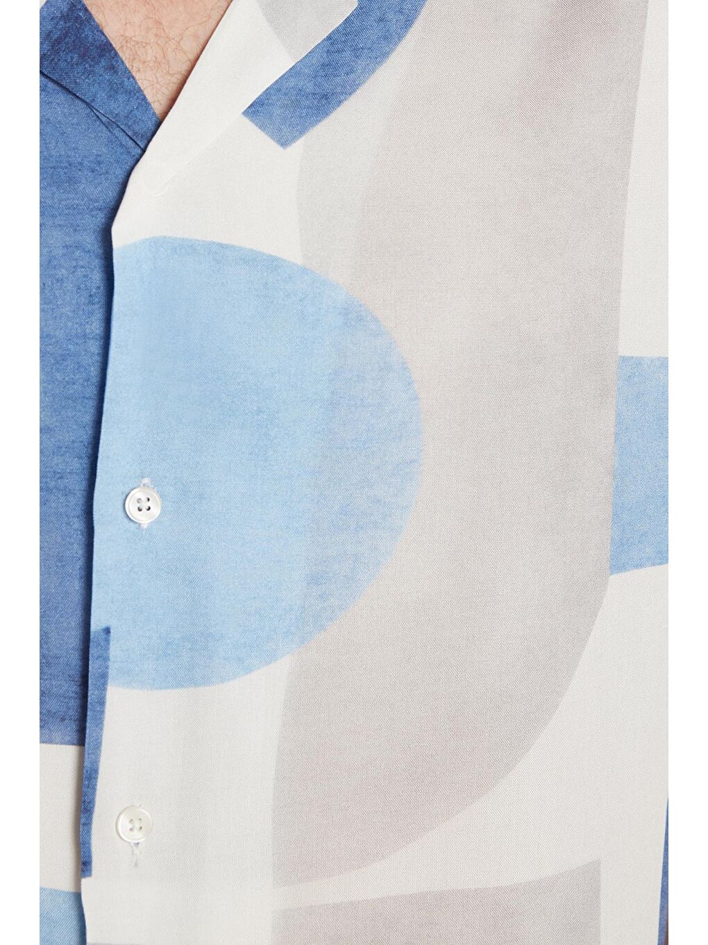 Karışık Erkek Relax Fit Rahat Kesim Kısa Kollu Apaş Yaka Viskon Baskılı Gömlek-2