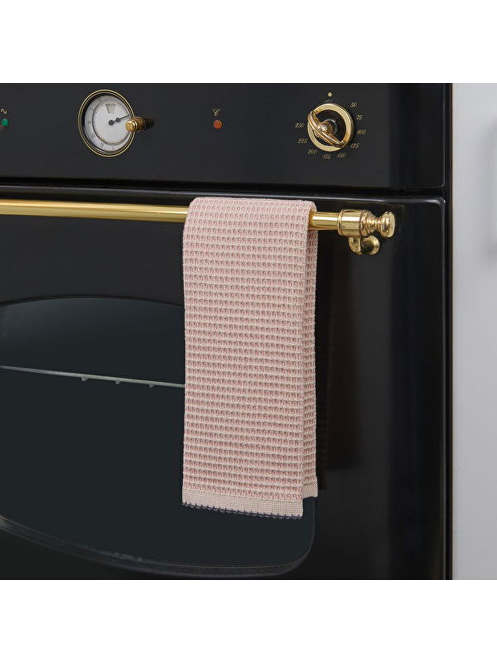 Soft Waffle Mutfak Havlusu - Pembe - 30x50 cm-1