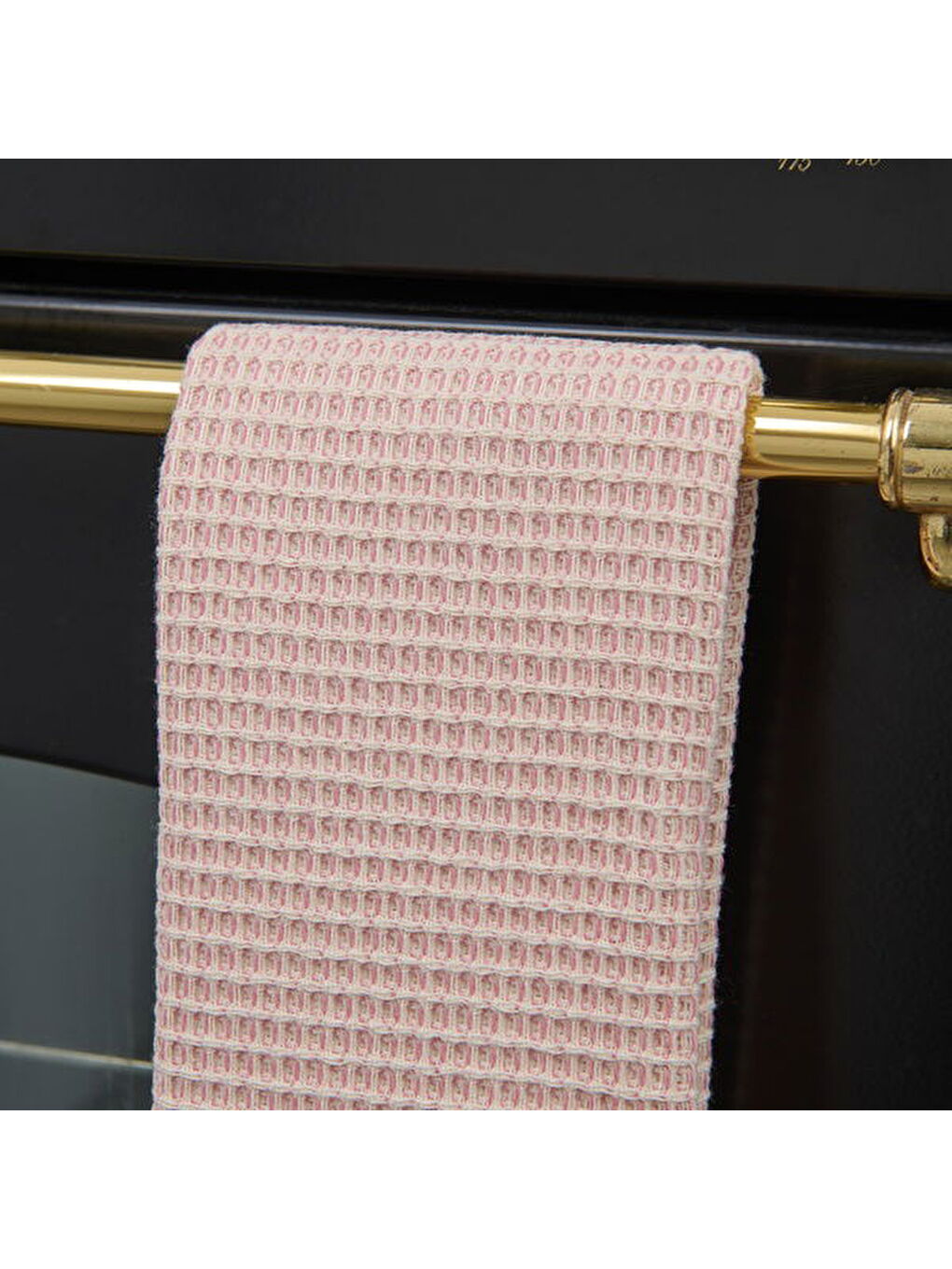 Soft Waffle Mutfak Havlusu - Pembe - 30x50 cm-2