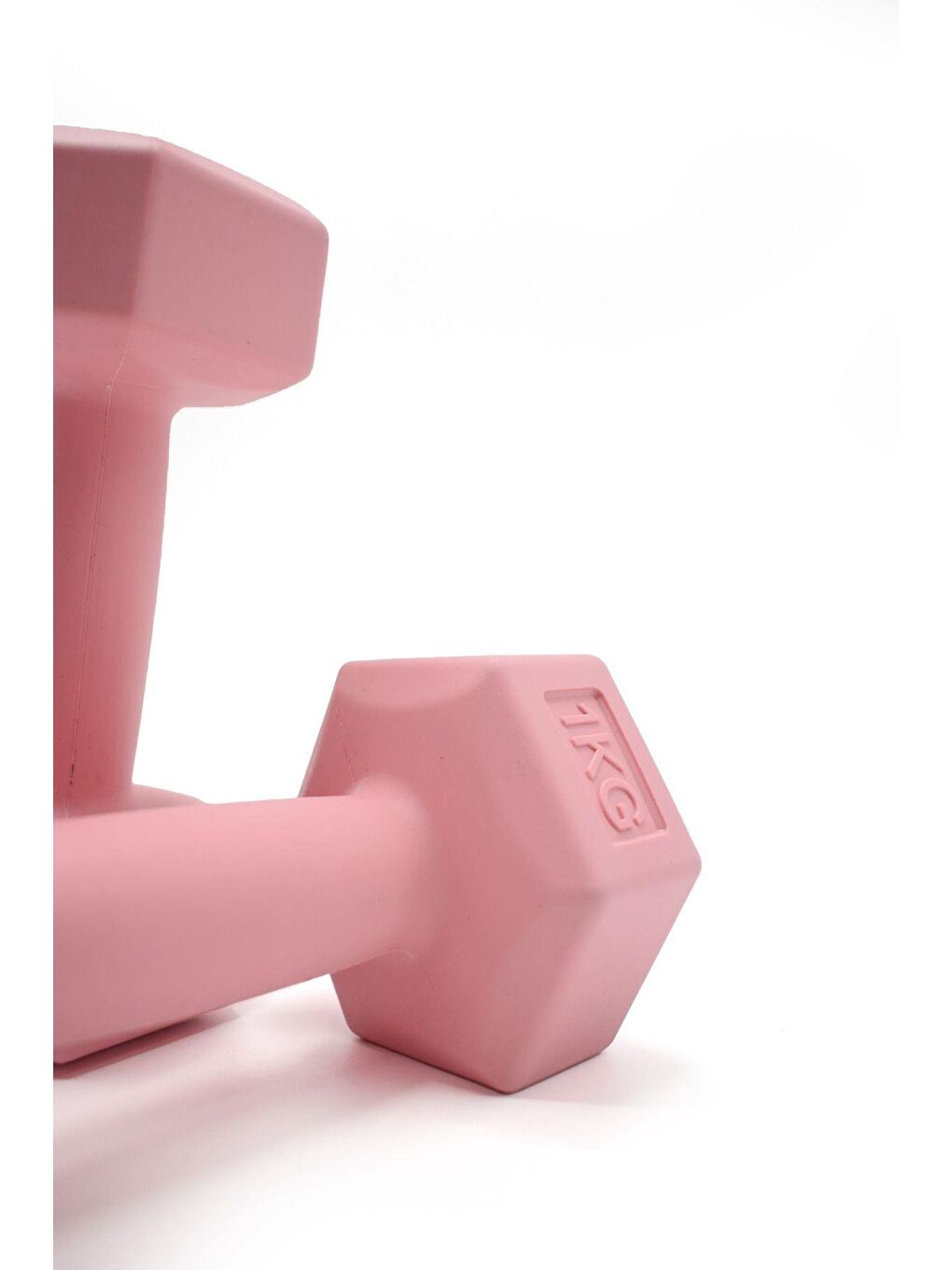 1 Kg x 2 Adet Köşeli Fuşya Plastik Dambıl Ağırlık Seti-3