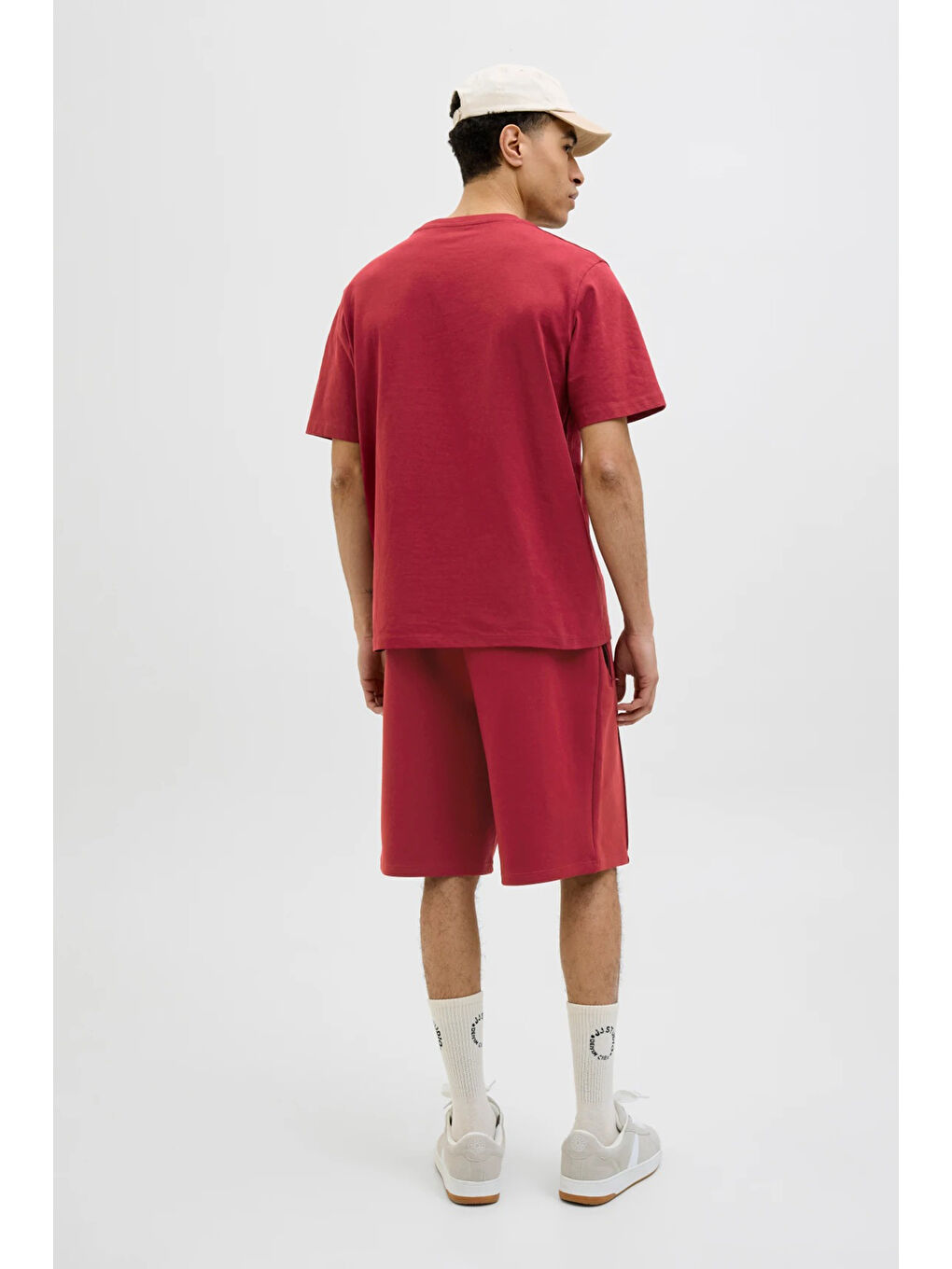 Bordo Originals Jordia Baskılı Pamuklu Relaxed Fit Bisiklet Yaka %100 Pamuk Tişört 12286609-3