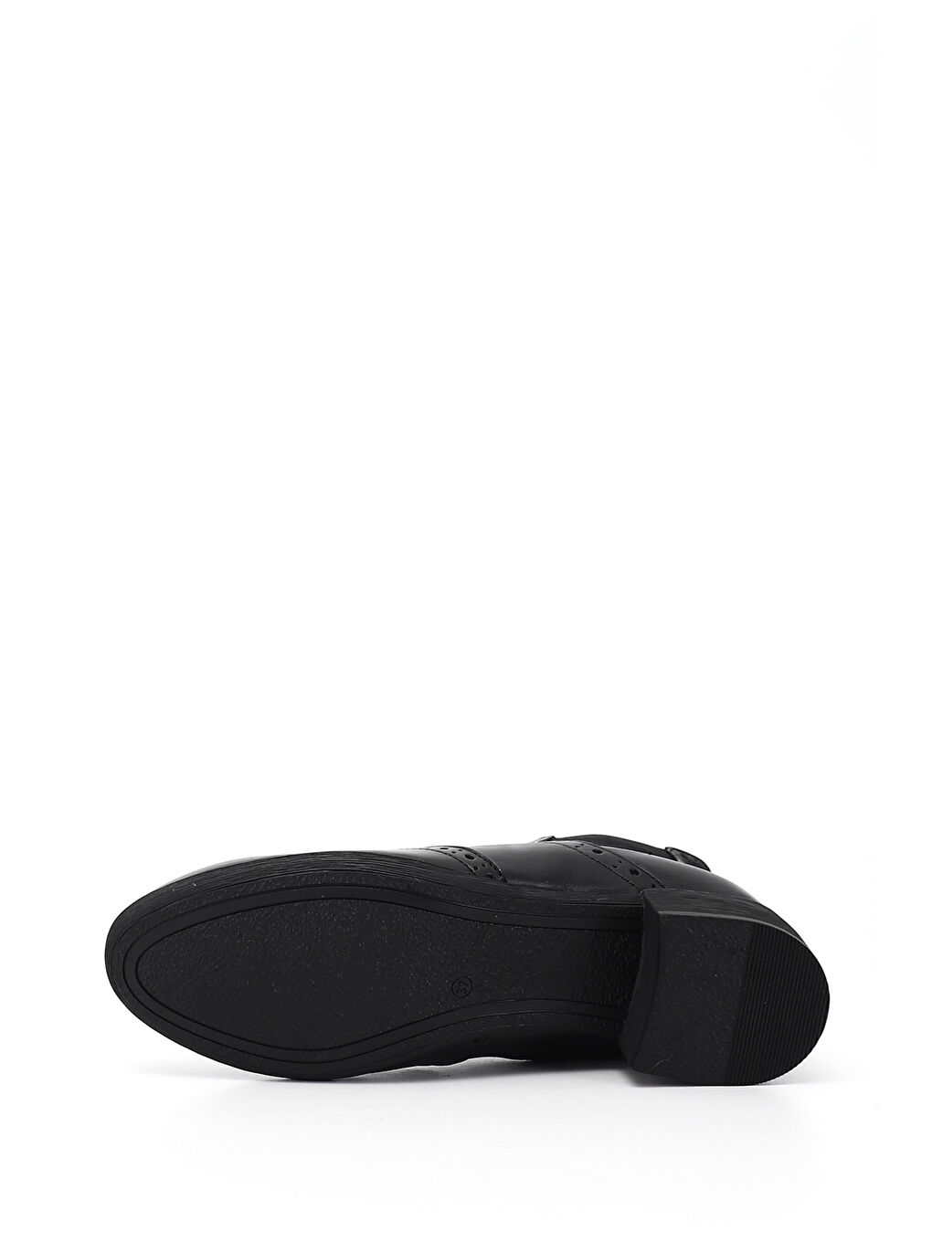 Siyah Kadın SİYAH Kalın Topuklu Hakiki Deri Chelsea Bot-4