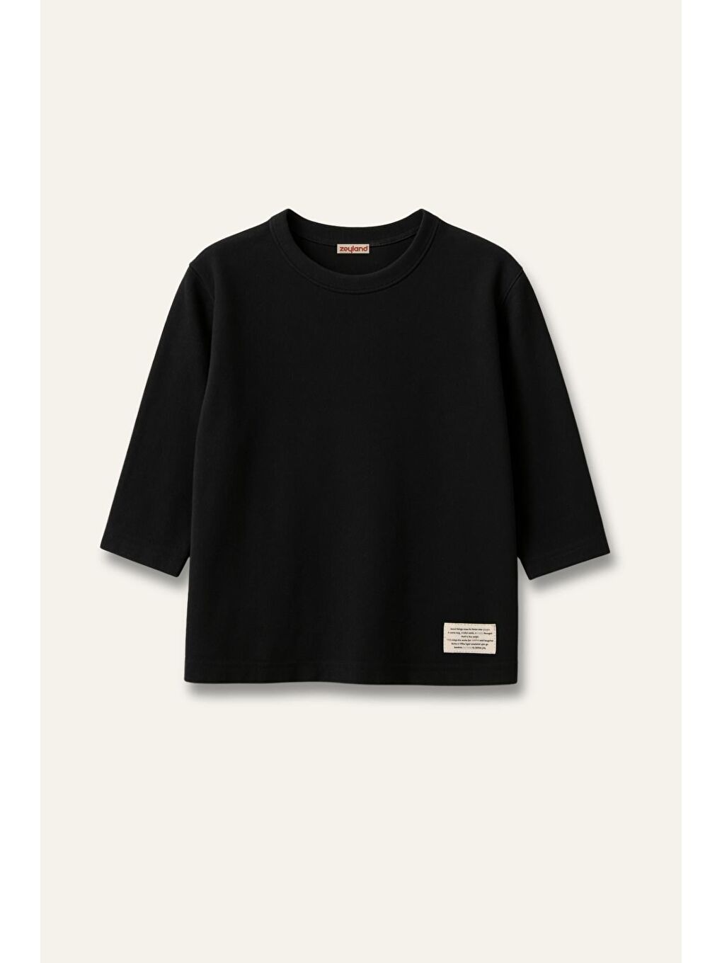 Unisex Çocuk Yumoş İkili Takım - Siyah-1