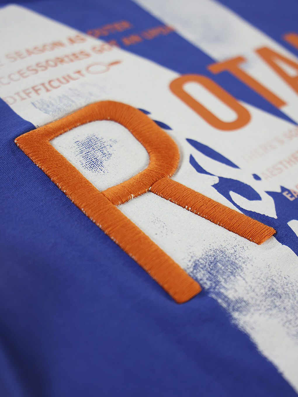 Boys Erkek Çocuk Tişört 6-9 Yaş Saks Mavisi-2