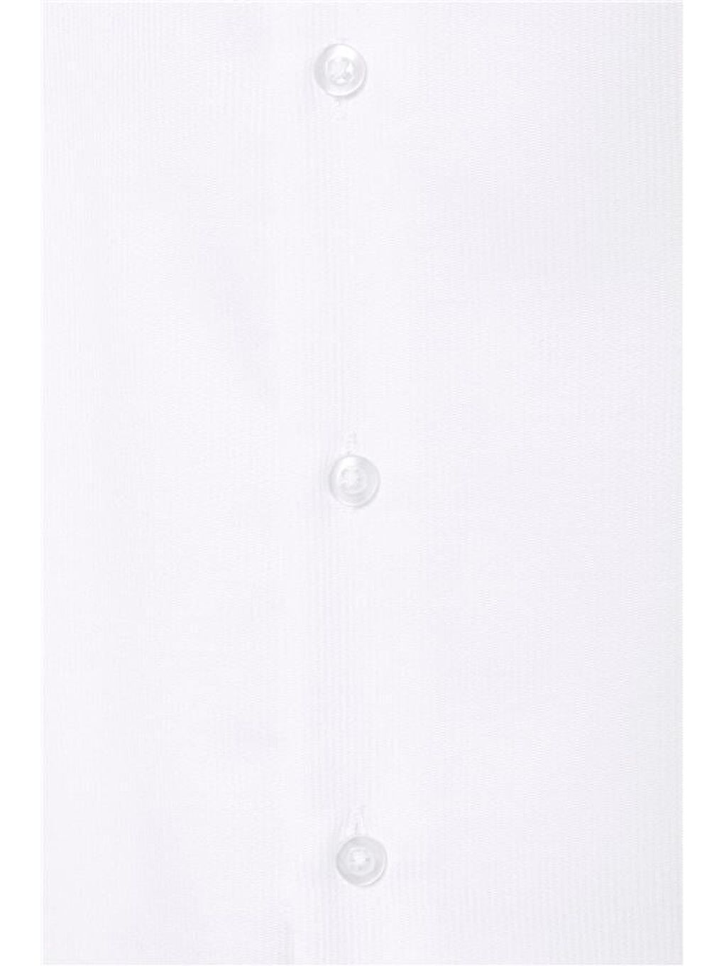 Beyaz Slim Düz Klasik Yaka Gömlek-1