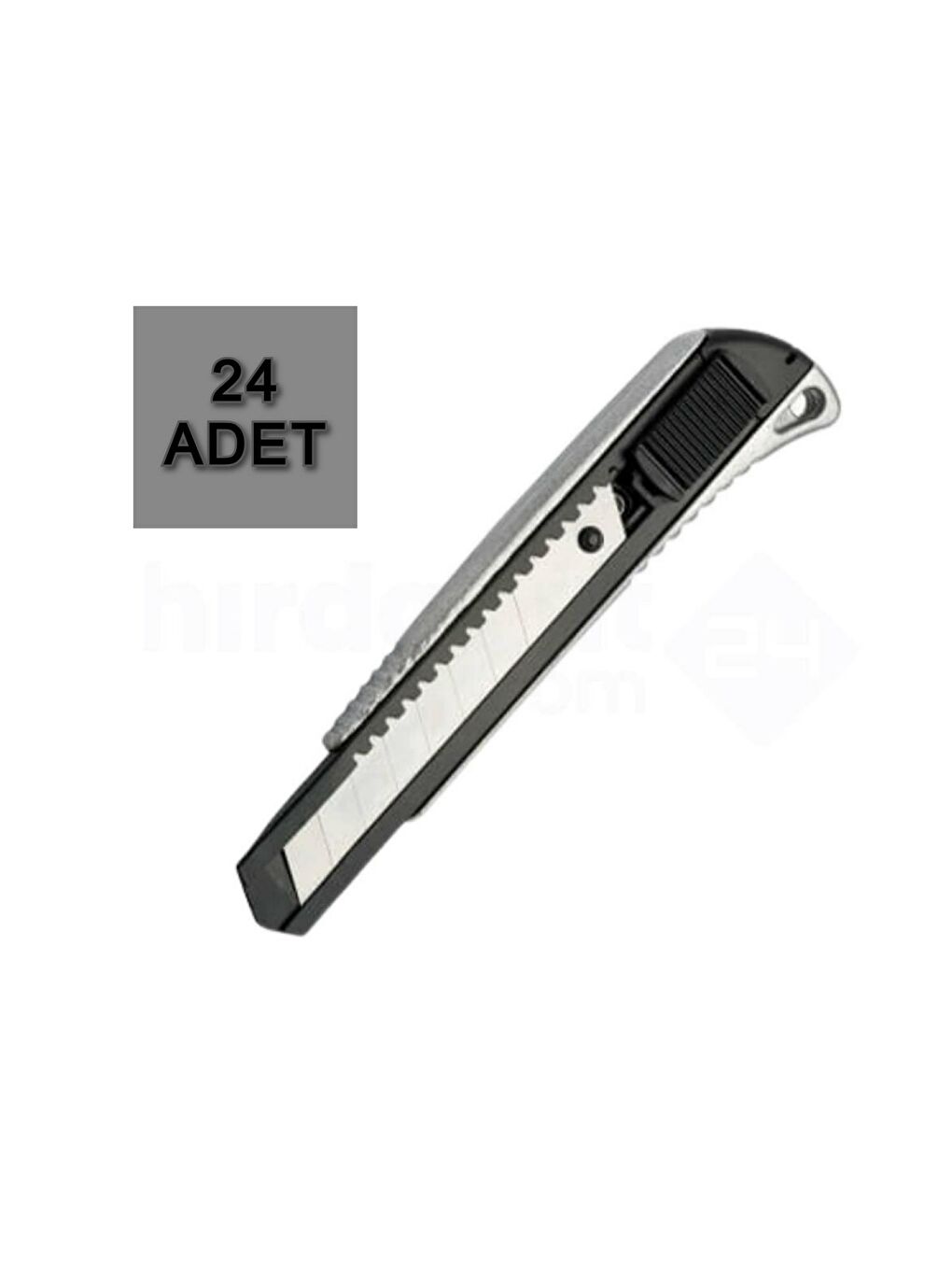 Metal Geniş Maket Bıçağı 18 MM 24 Adet PIN401