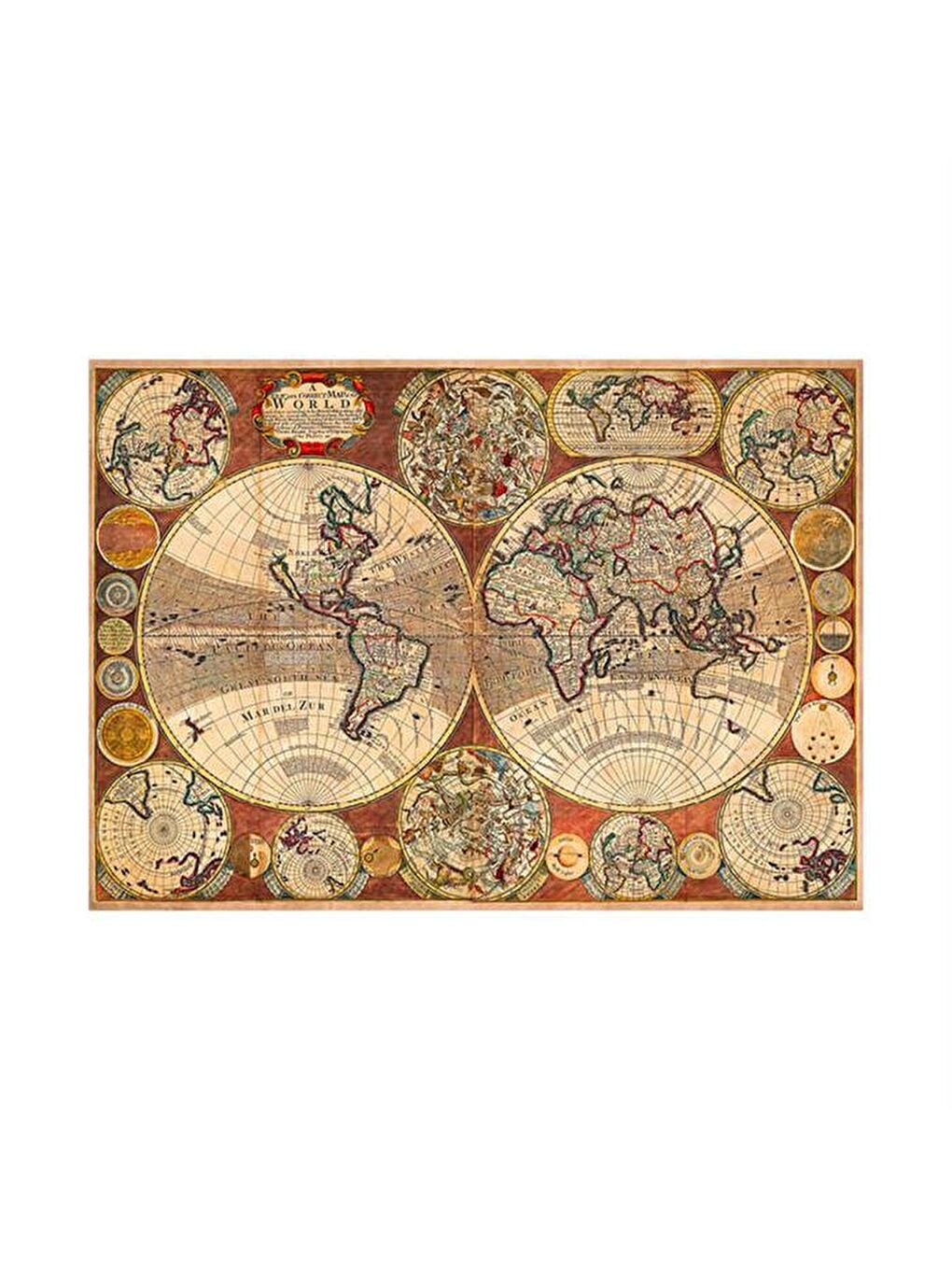 Blue Focus Karışık 1000 Parça Puzzle Old World Map (Eski Dünya Haritası) - 1