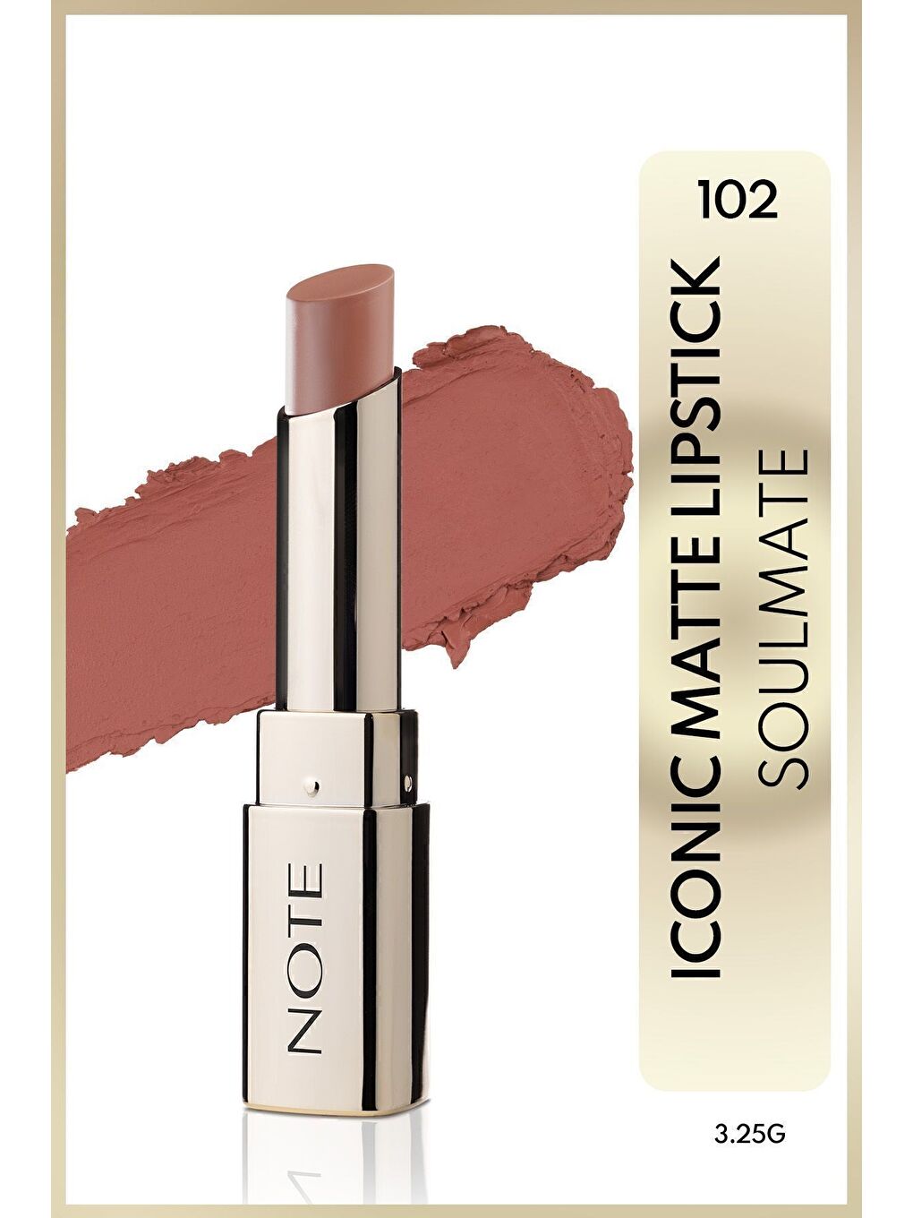 Iconic Matte Lipstick Kalıcı Mat Ruj 102 Soulmate - Nude