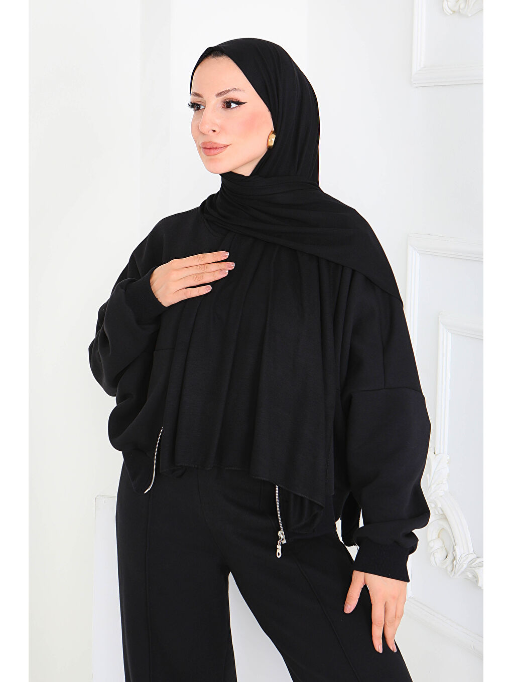 Penye Şal Siyah - 27854-SIYAH