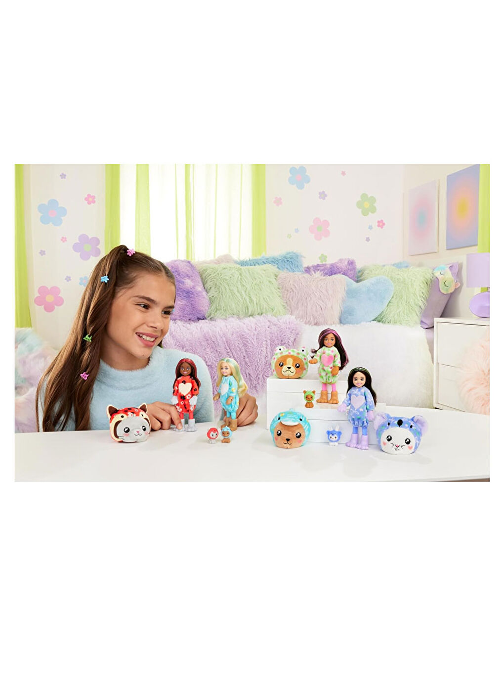Barbie Chelsea Cutie Reveal Şirin Kostümler Serisi HRK27-HRK28-1