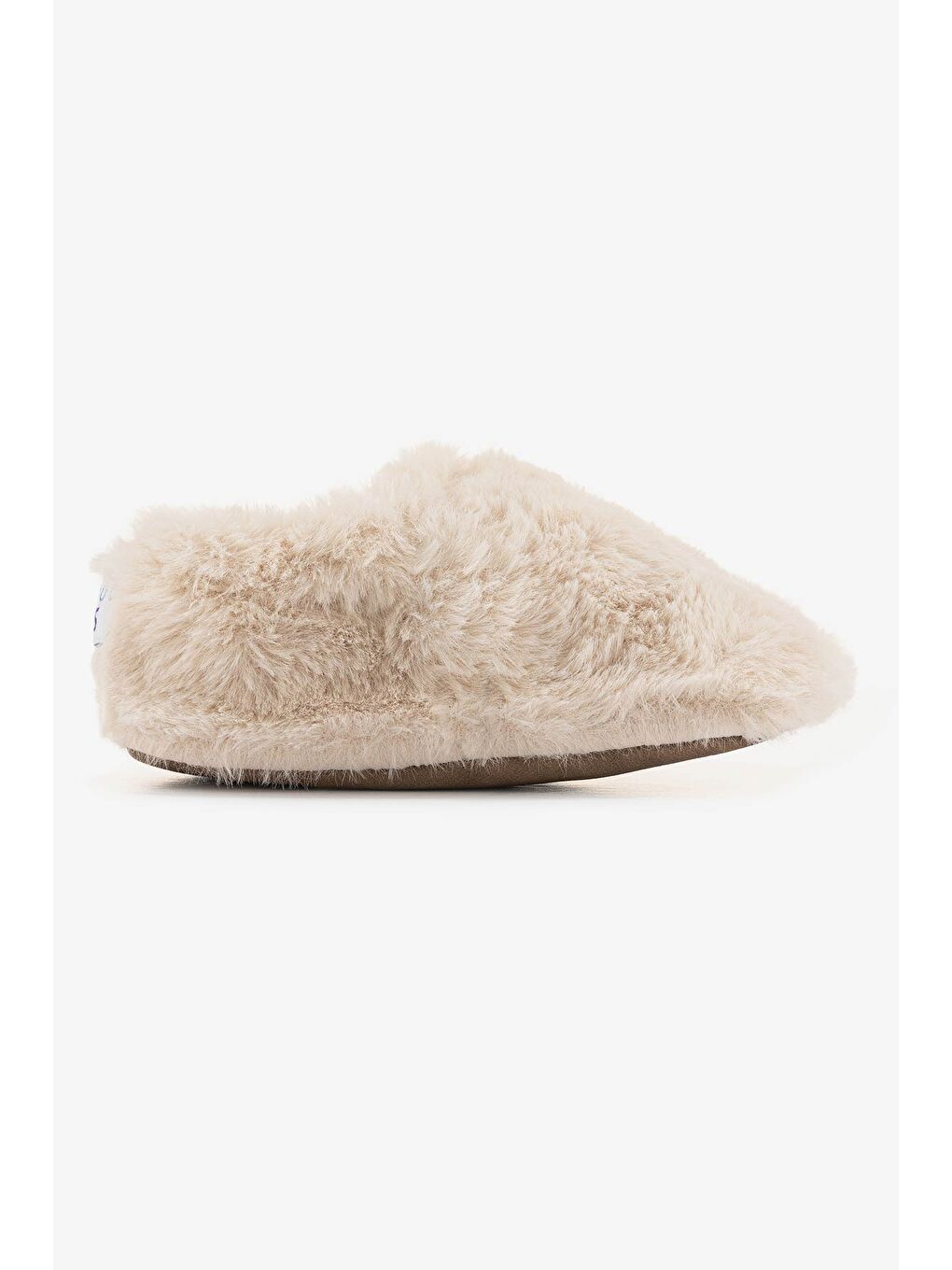 Furry Furry Kırık Beyaz Kürk Barefoot Patik (Hediye Seti)-4