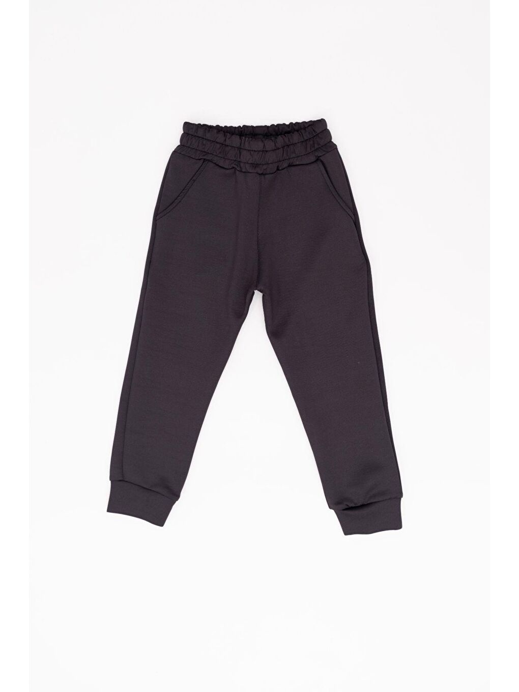 Erkek Çocuk Manşetli Paça Eşofman Altı 873 Siyah