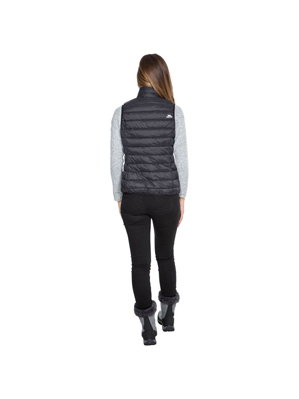 Giana - Down Gilet Kadın Siyah Yelek-3