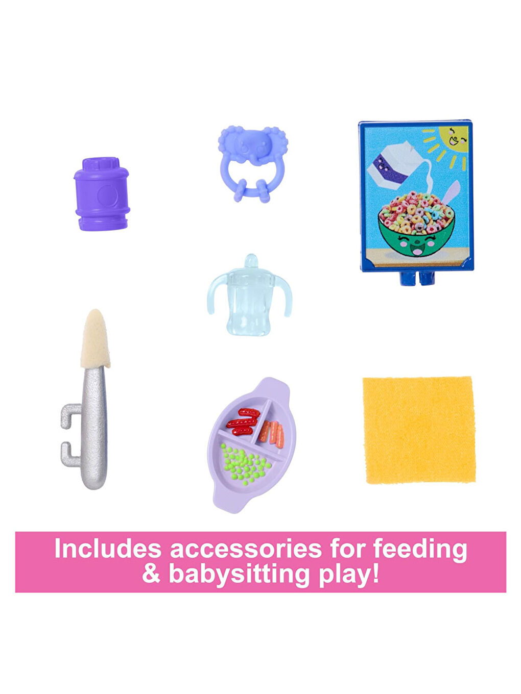 Barbie Bebek Bakıcısı Bebeği ve Aksesuarları Oyun Setleri FHY97-HTK34-1