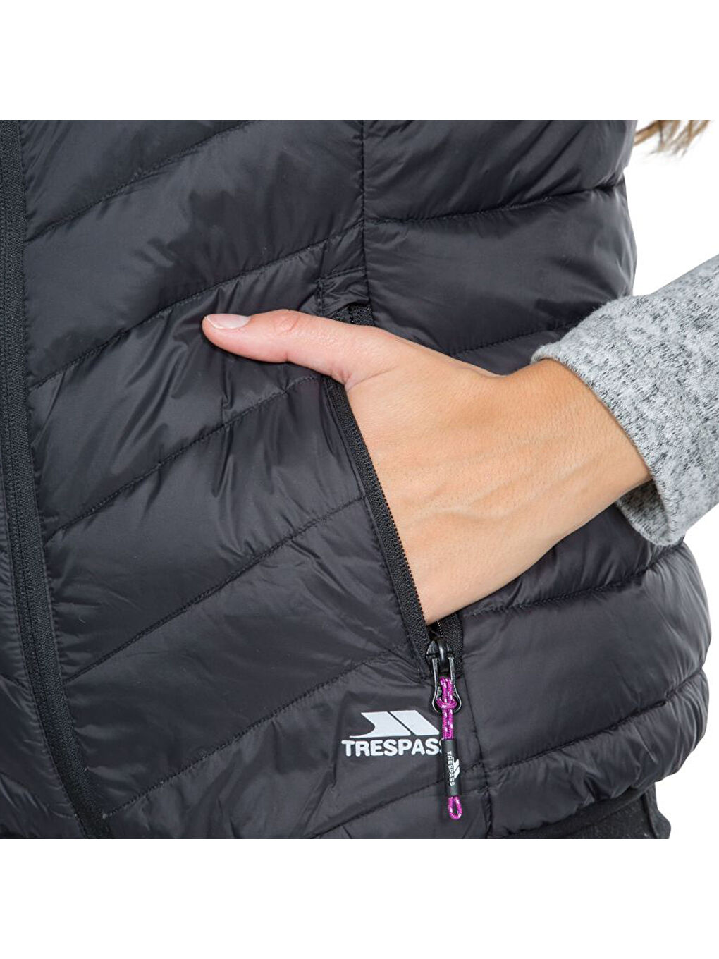 Giana - Down Gilet Kadın Siyah Yelek-4