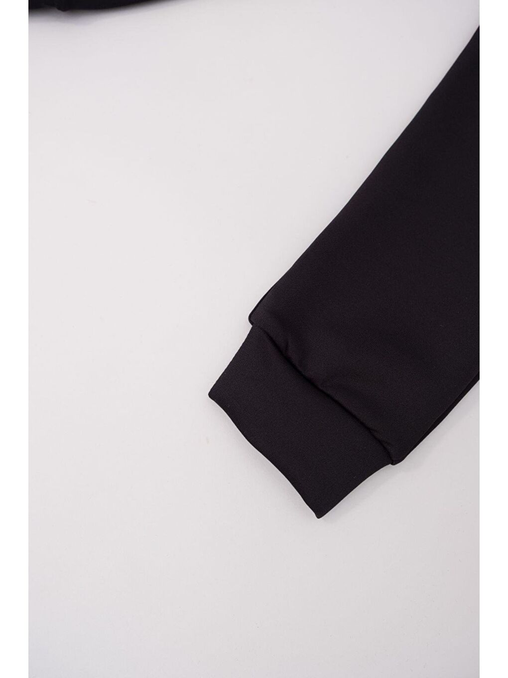 Erkek Çocuk Manşetli Paça Eşofman Altı 873 Siyah-3