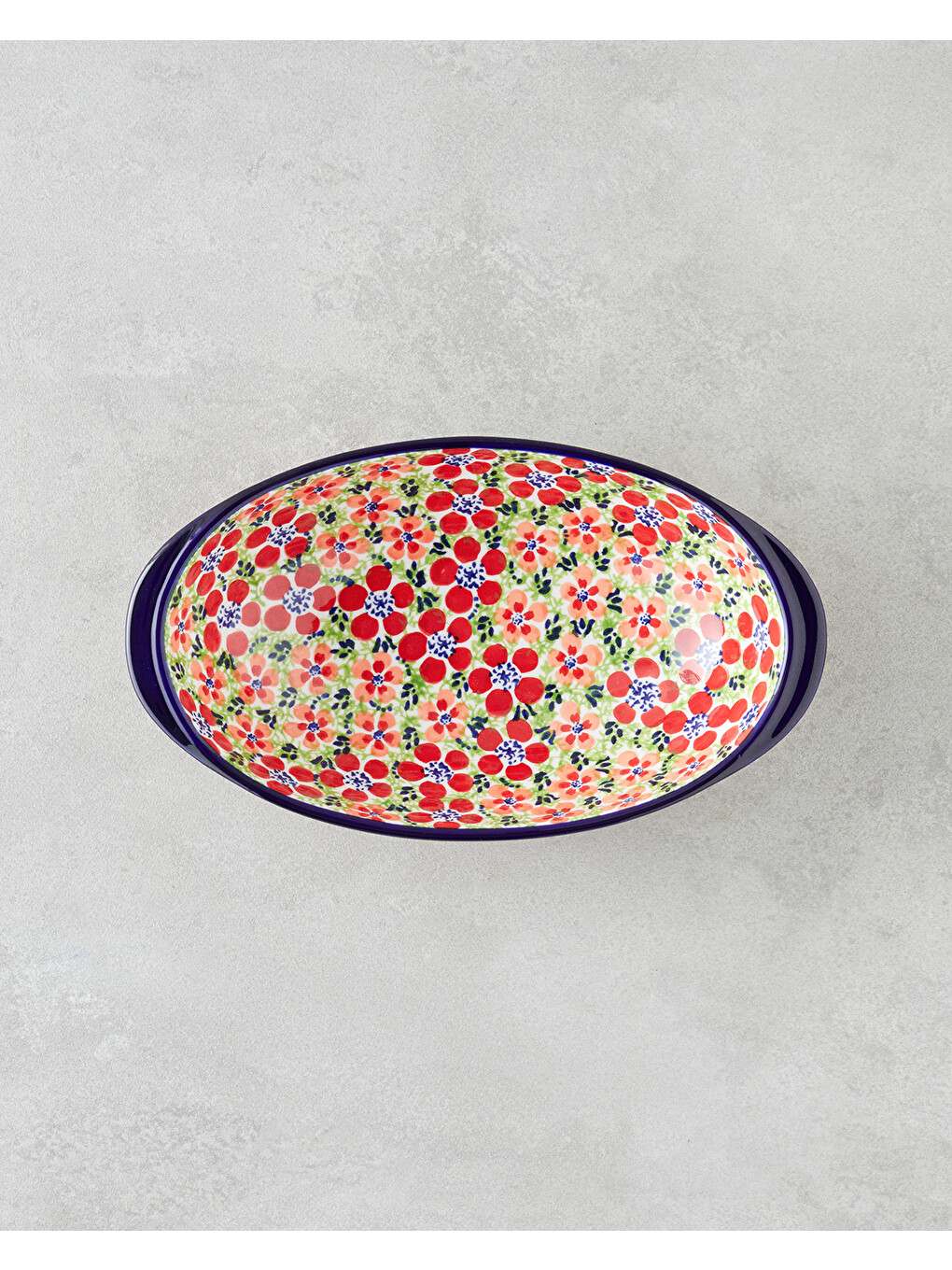 Beyaz Botanic Stoneware Kayık Tabak 25 Cm Renkli-1