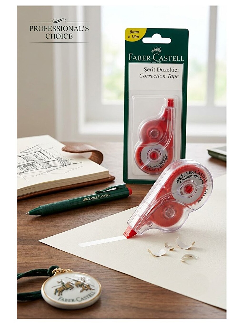 Şerit Daksil Beyaz 5mmx12 Metre 1 Adet Faber Castell Şerit Düzeltici Şerit Silici Yazı Silici Büro-1