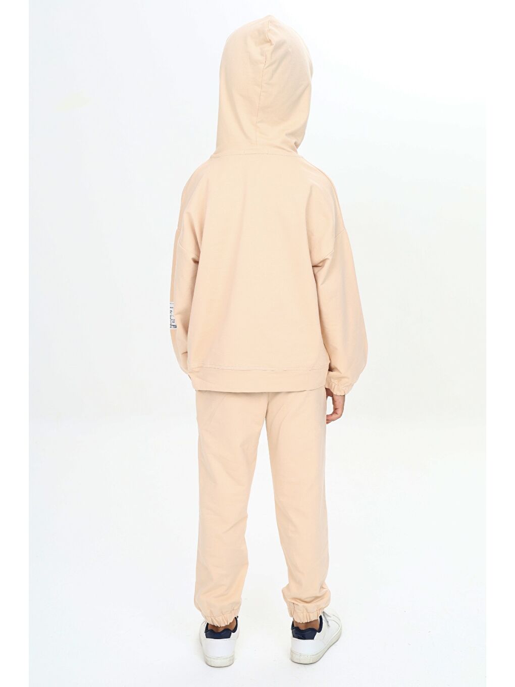 Bej Erkek Çocuk Arma Detaylı Eşofman Takımı-4