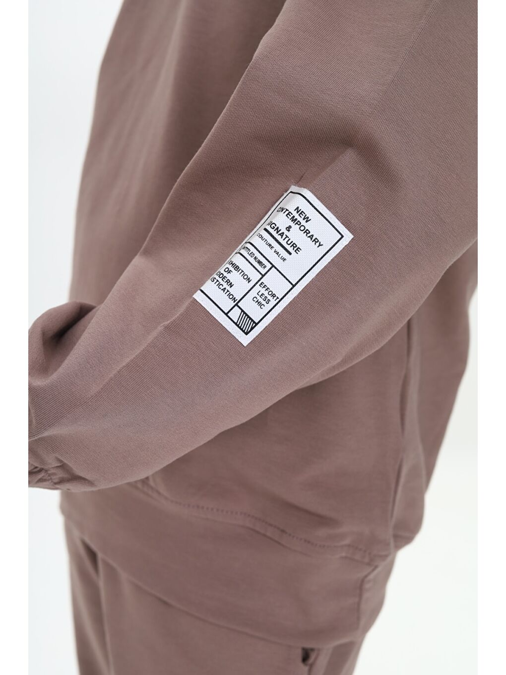 Kahverengi Erkek Çocuk Arma Detaylı Eşofman Takımı-4