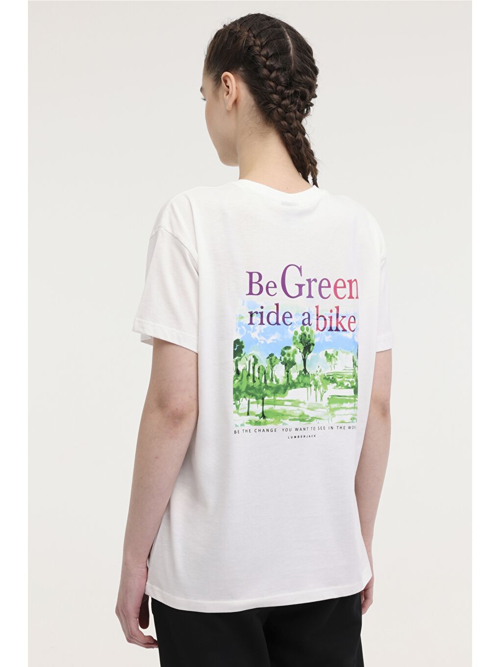 Bej WL WAVY 11MD1055 4FX Ekru Kadın Kısa Kol Tişört-1