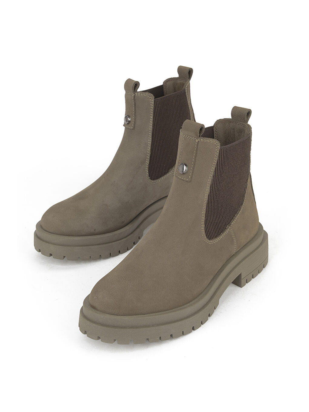 Bej Kadın Hakiki Deri Bot 153359Z3102 Vizon-4