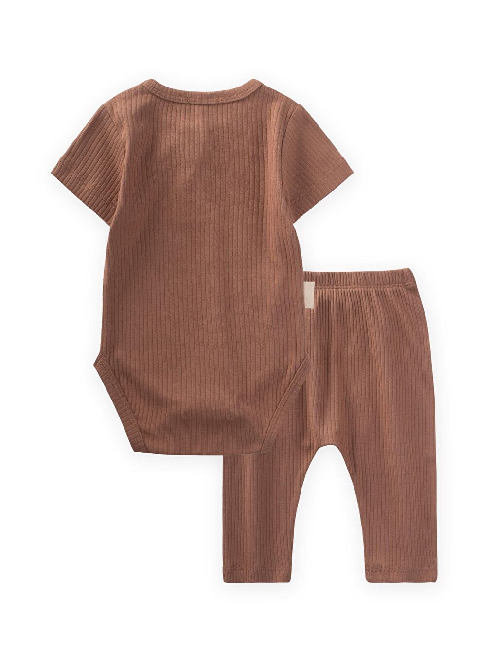 Kahverengi Basic Zıbın Takım 0-3 Yaş A Kahve-1